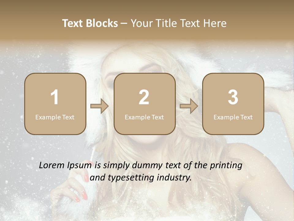 Woman Looking At Camera Beauty PowerPoint Template