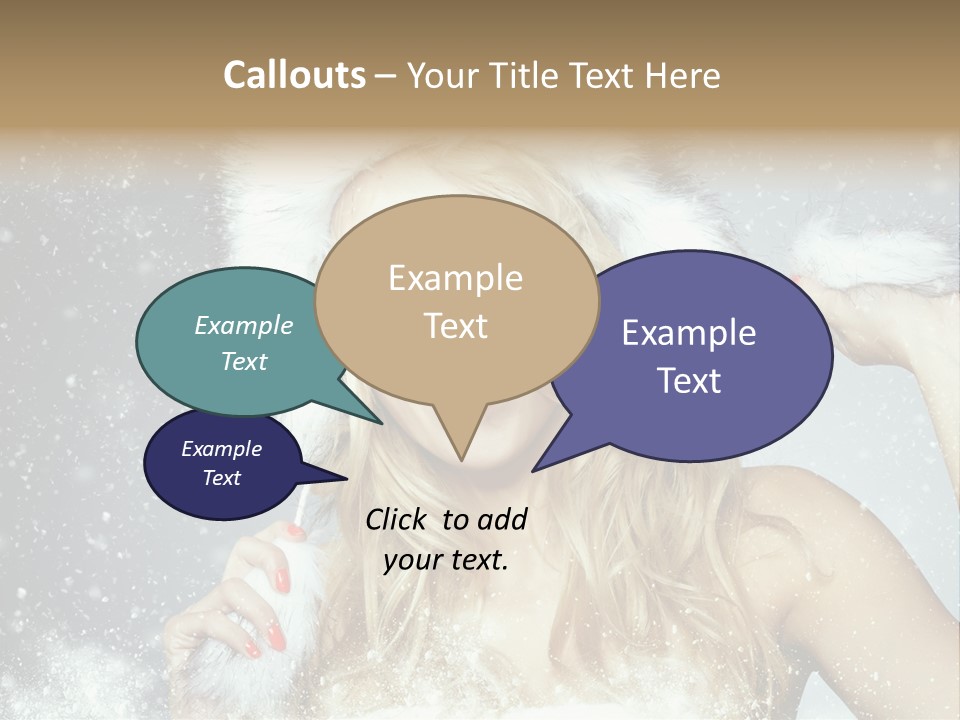 Woman Looking At Camera Beauty PowerPoint Template