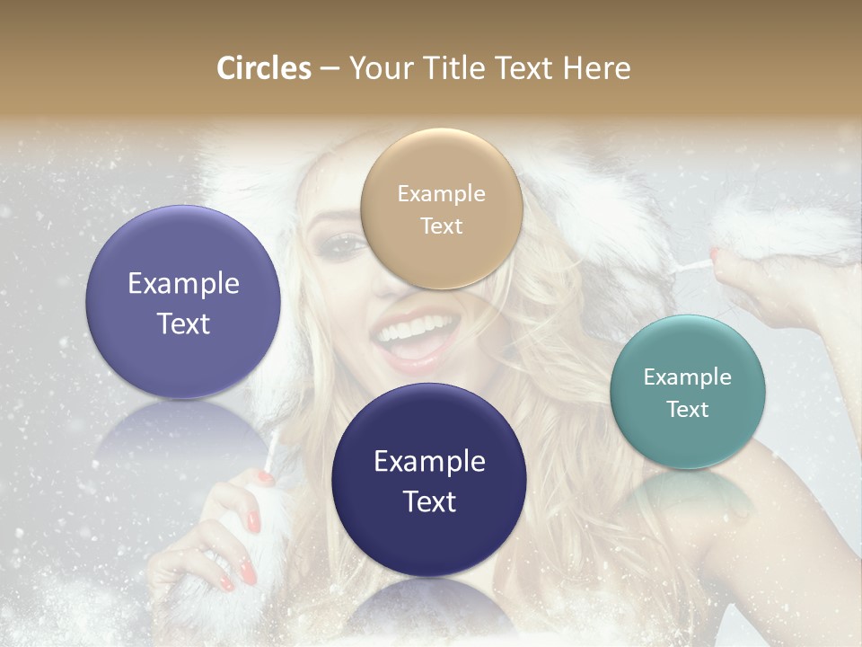 Woman Looking At Camera Beauty PowerPoint Template