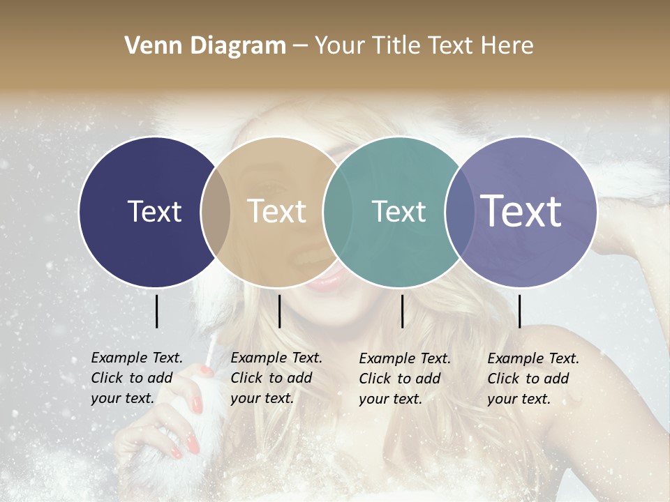 Woman Looking At Camera Beauty PowerPoint Template