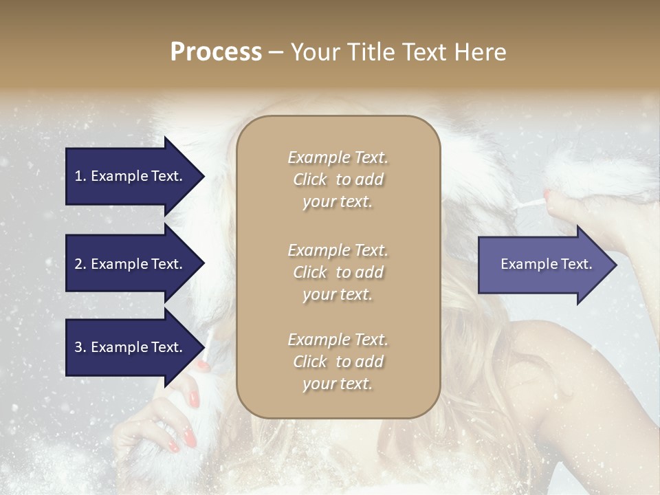 Woman Looking At Camera Beauty PowerPoint Template