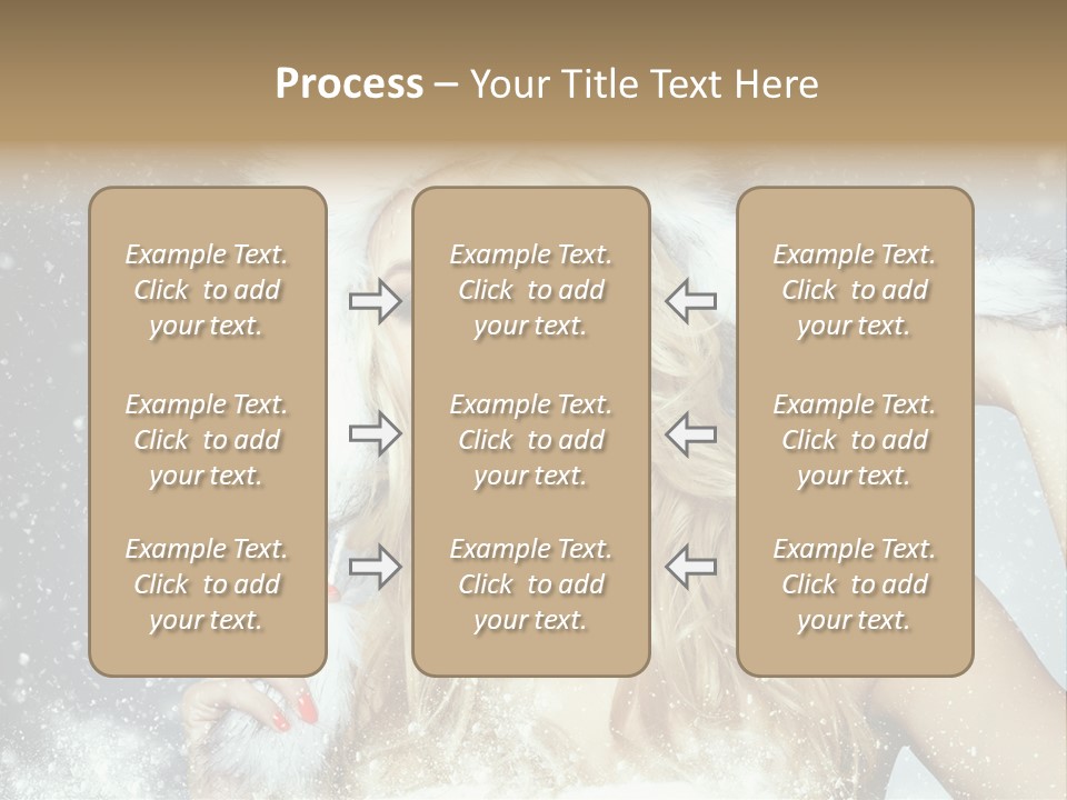 Woman Looking At Camera Beauty PowerPoint Template