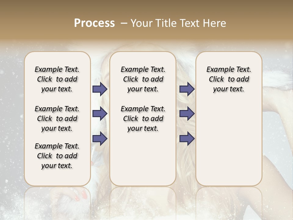 Woman Looking At Camera Beauty PowerPoint Template