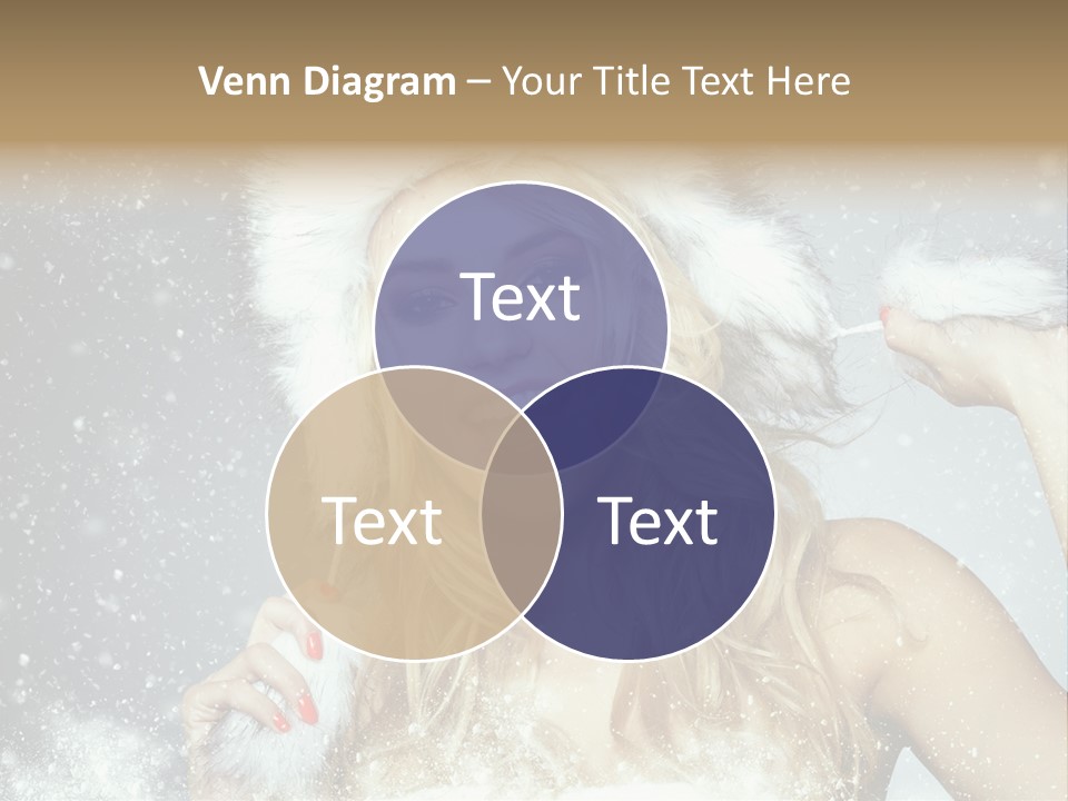 Woman Looking At Camera Beauty PowerPoint Template