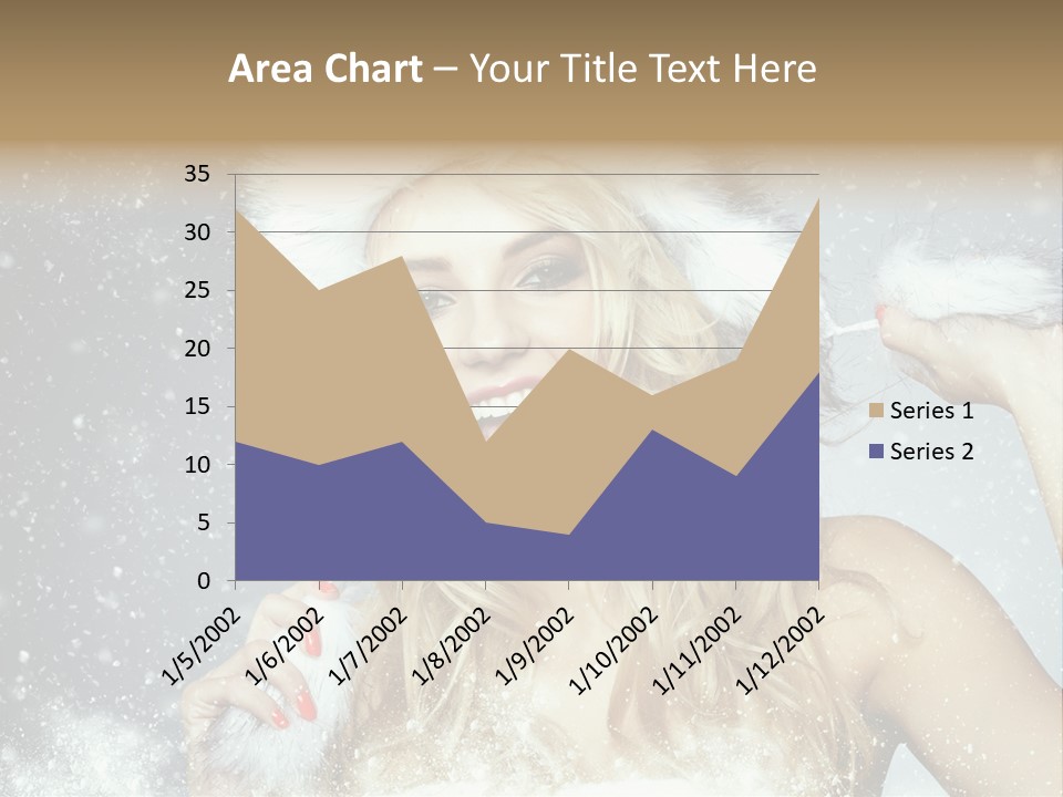 Woman Looking At Camera Beauty PowerPoint Template