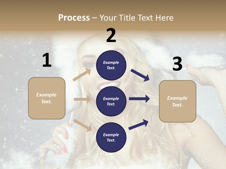 Woman Looking At Camera Beauty PowerPoint Template