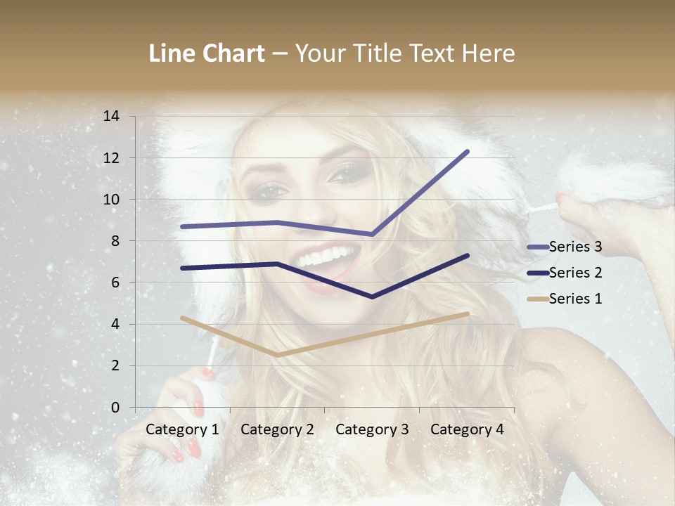 Woman Looking At Camera Beauty PowerPoint Template