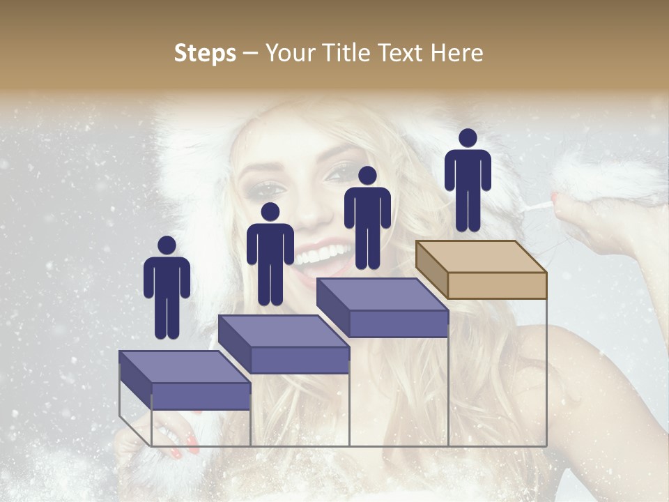 Woman Looking At Camera Beauty PowerPoint Template