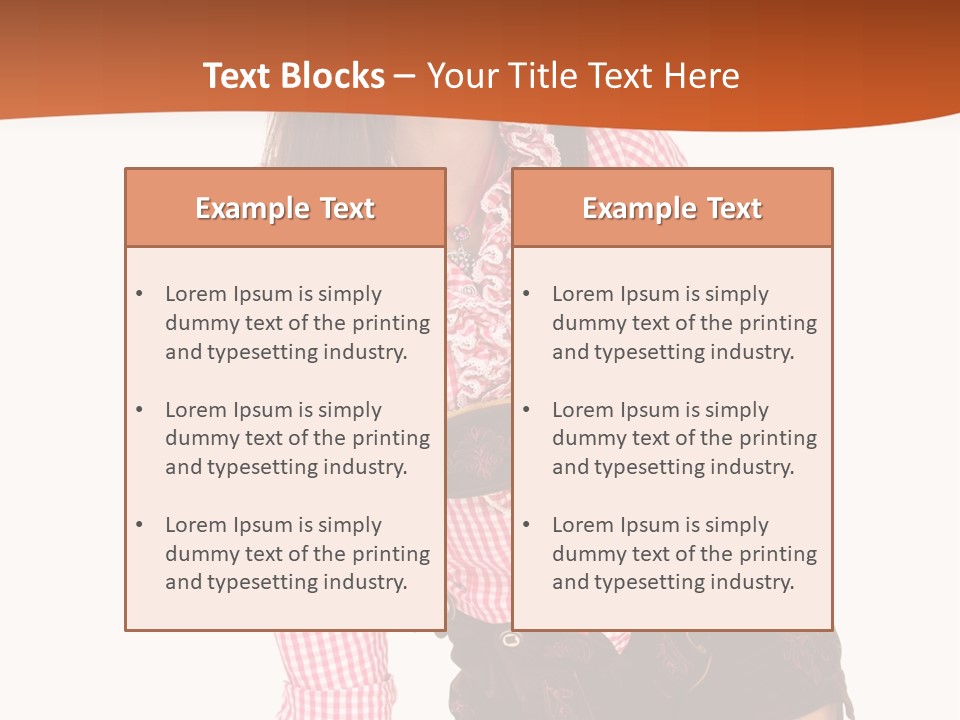 Teenager Bayern Blaue Augen PowerPoint Template