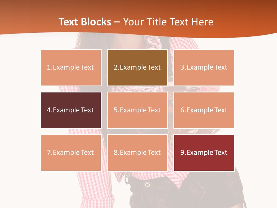 Teenager Bayern Blaue Augen PowerPoint Template