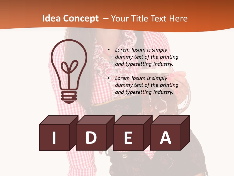 Teenager Bayern Blaue Augen PowerPoint Template