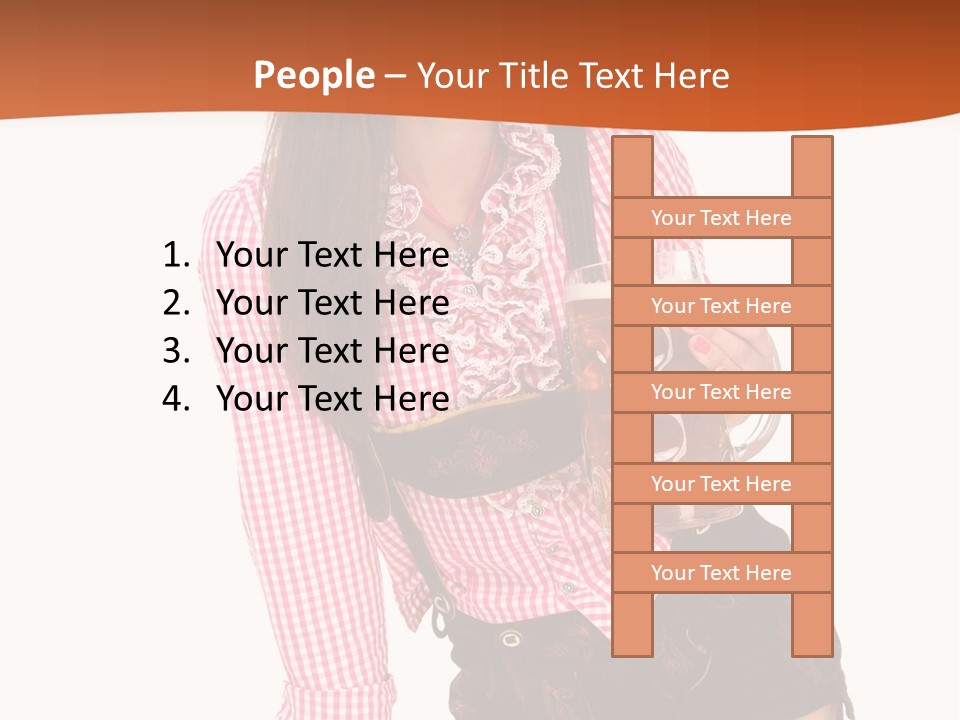 Teenager Bayern Blaue Augen PowerPoint Template