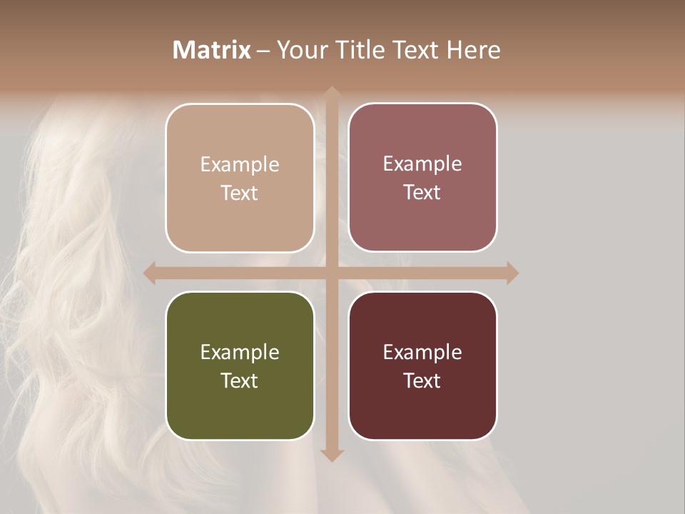 Attractive Fashion Haircut PowerPoint Template