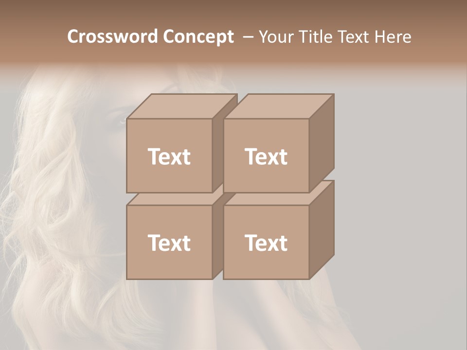 Attractive Fashion Haircut PowerPoint Template