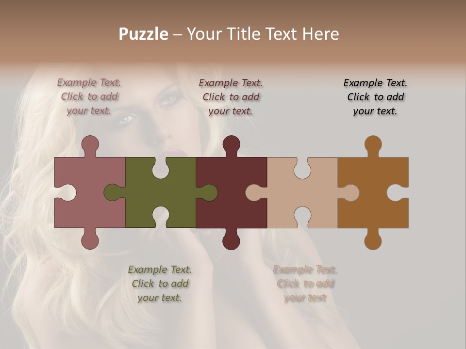 Attractive Fashion Haircut PowerPoint Template