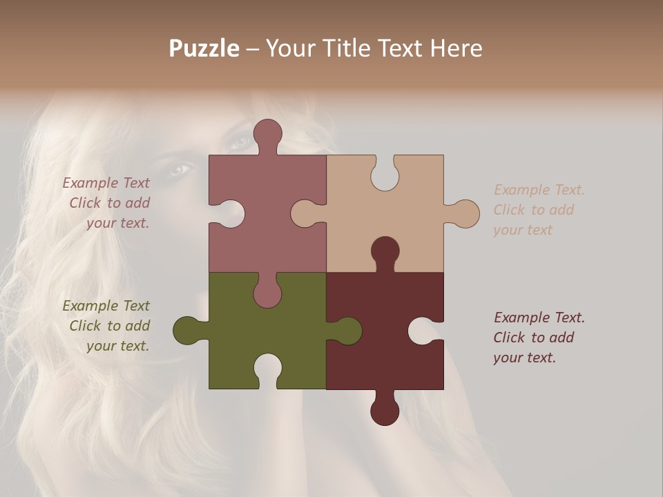 Attractive Fashion Haircut PowerPoint Template