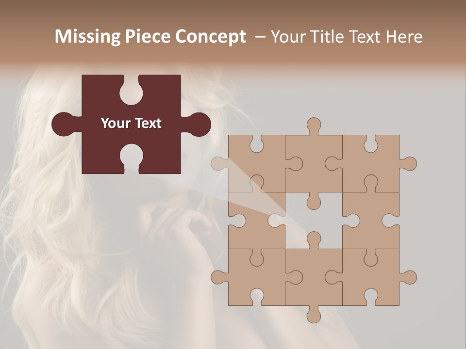 Attractive Fashion Haircut PowerPoint Template