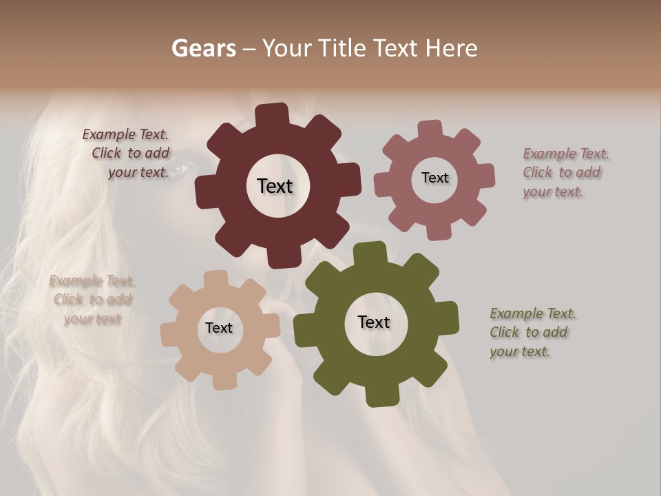 Attractive Fashion Haircut PowerPoint Template