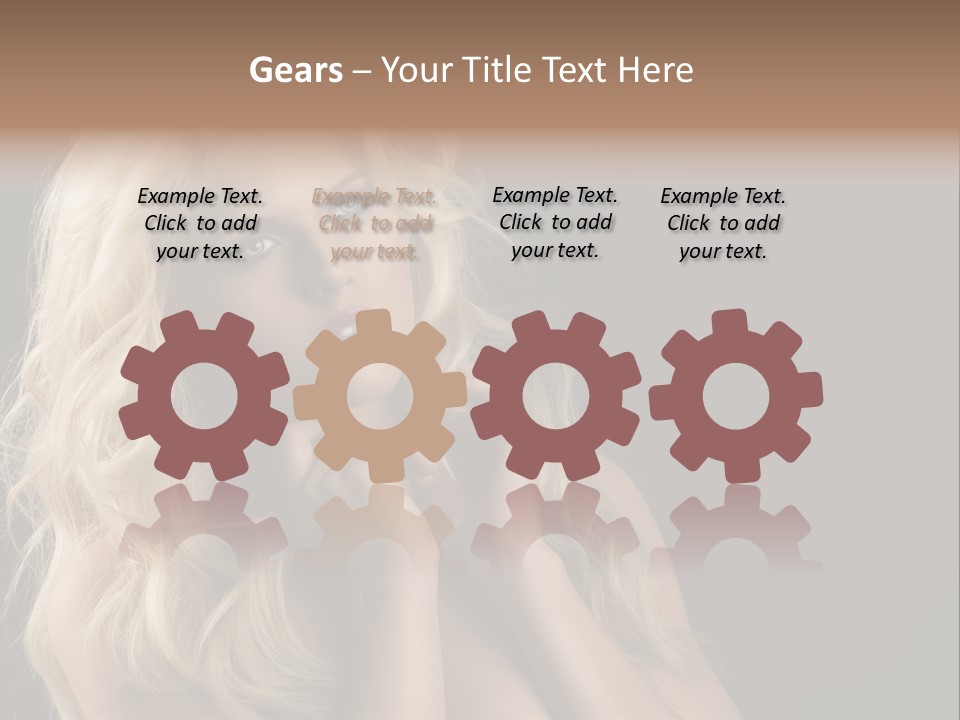 Attractive Fashion Haircut PowerPoint Template