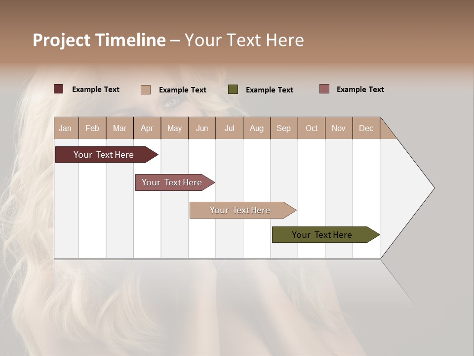 Attractive Fashion Haircut PowerPoint Template