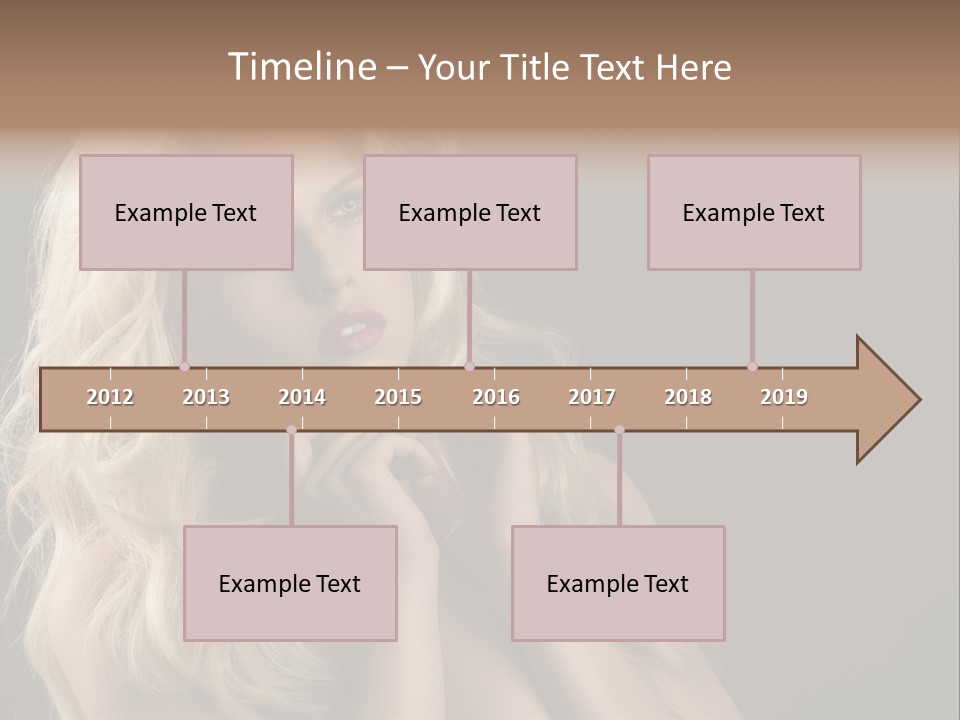 Attractive Fashion Haircut PowerPoint Template