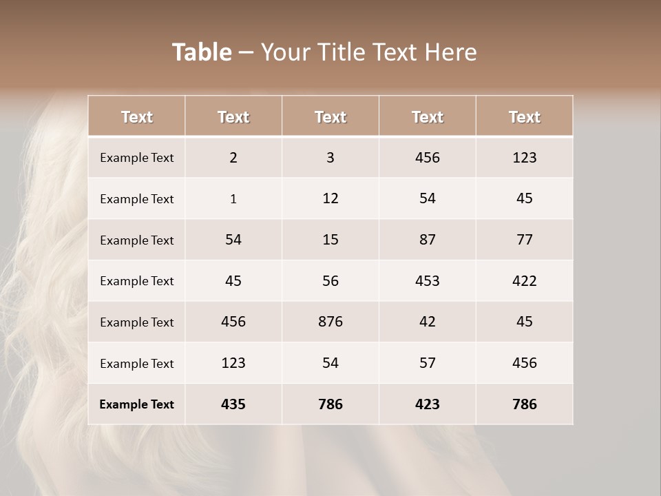 Attractive Fashion Haircut PowerPoint Template