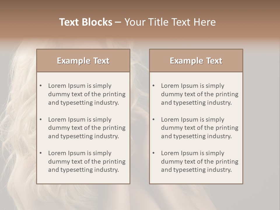 Attractive Fashion Haircut PowerPoint Template