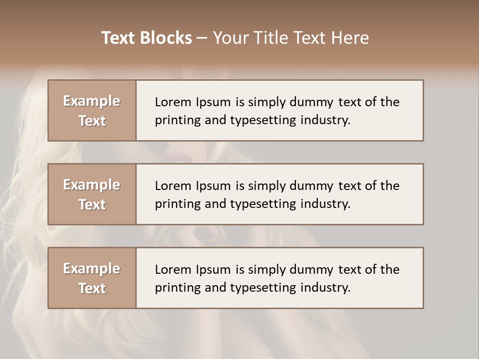 Attractive Fashion Haircut PowerPoint Template