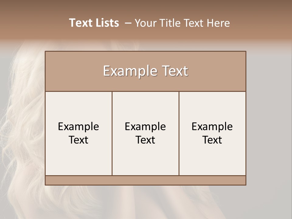 Attractive Fashion Haircut PowerPoint Template