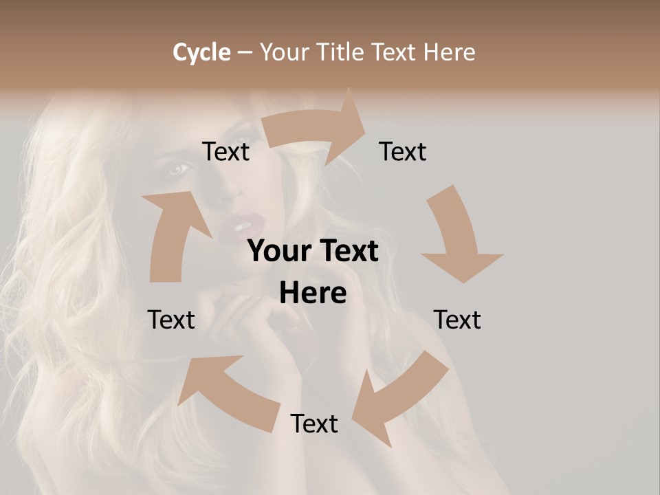 Attractive Fashion Haircut PowerPoint Template