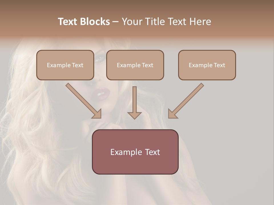 Attractive Fashion Haircut PowerPoint Template