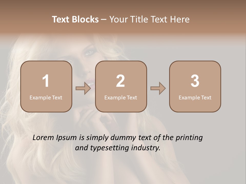 Attractive Fashion Haircut PowerPoint Template
