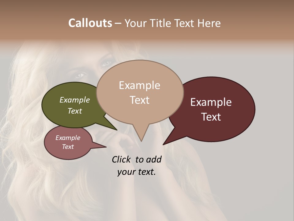 Attractive Fashion Haircut PowerPoint Template