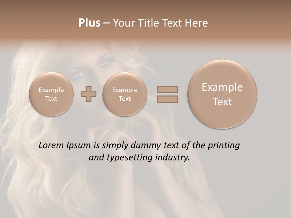 Attractive Fashion Haircut PowerPoint Template