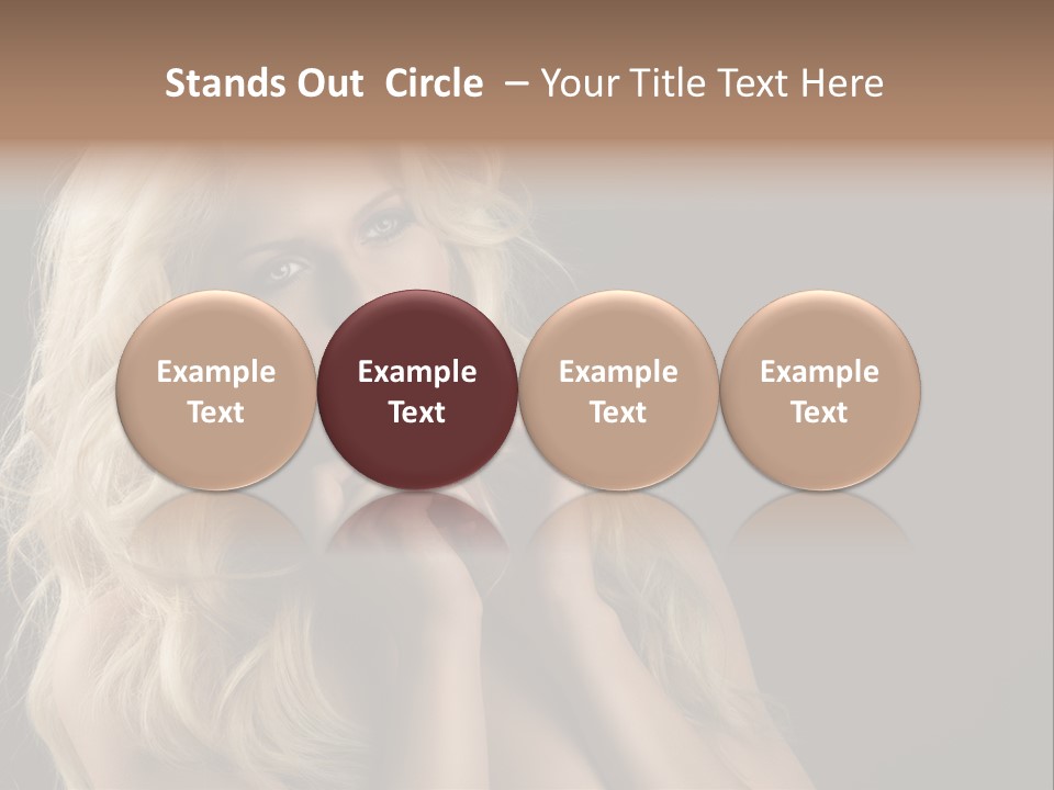 Attractive Fashion Haircut PowerPoint Template