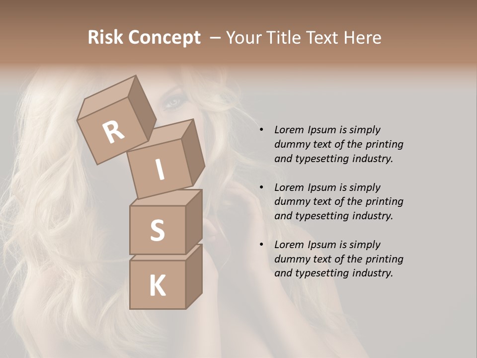 Attractive Fashion Haircut PowerPoint Template