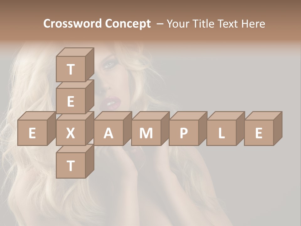 Attractive Fashion Haircut PowerPoint Template