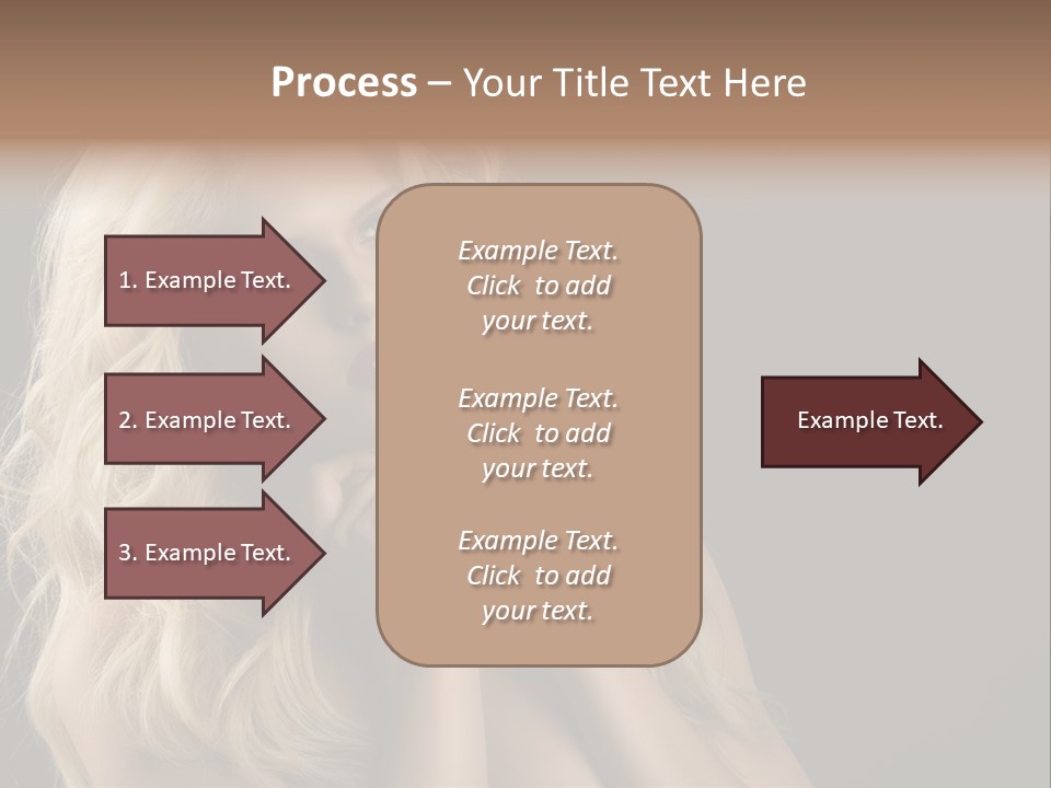 Attractive Fashion Haircut PowerPoint Template