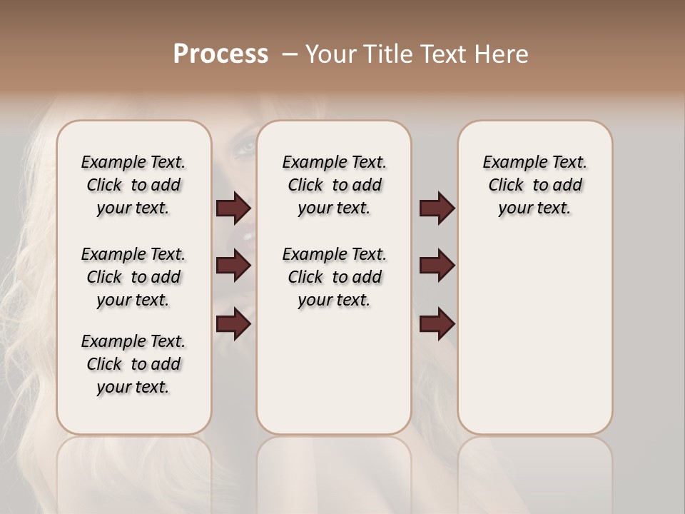 Attractive Fashion Haircut PowerPoint Template
