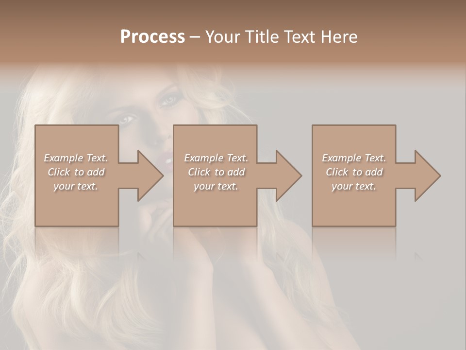 Attractive Fashion Haircut PowerPoint Template