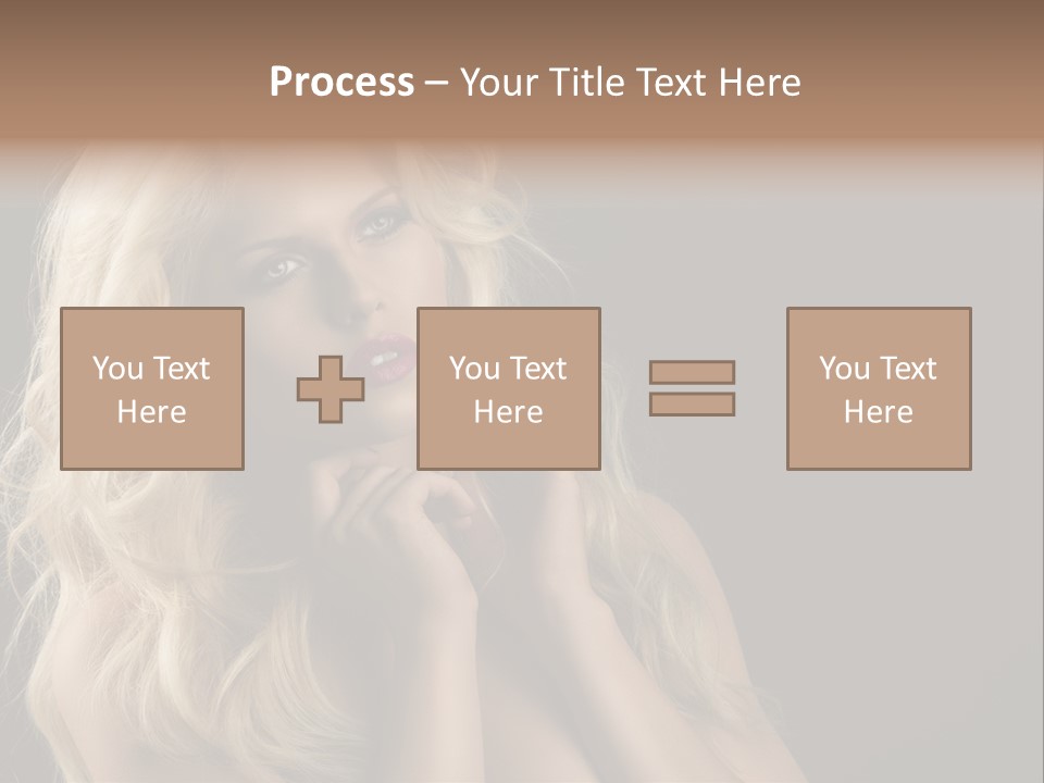 Attractive Fashion Haircut PowerPoint Template