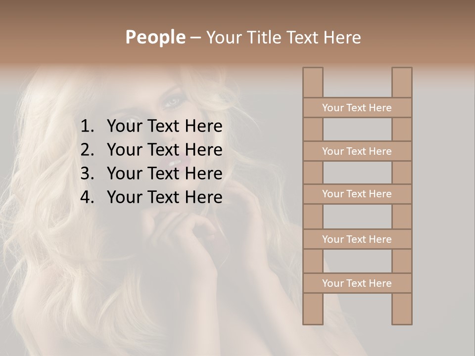 Attractive Fashion Haircut PowerPoint Template