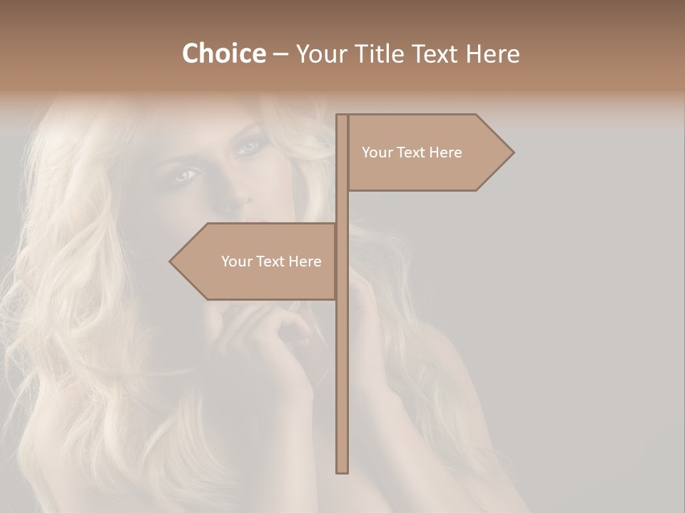 Attractive Fashion Haircut PowerPoint Template