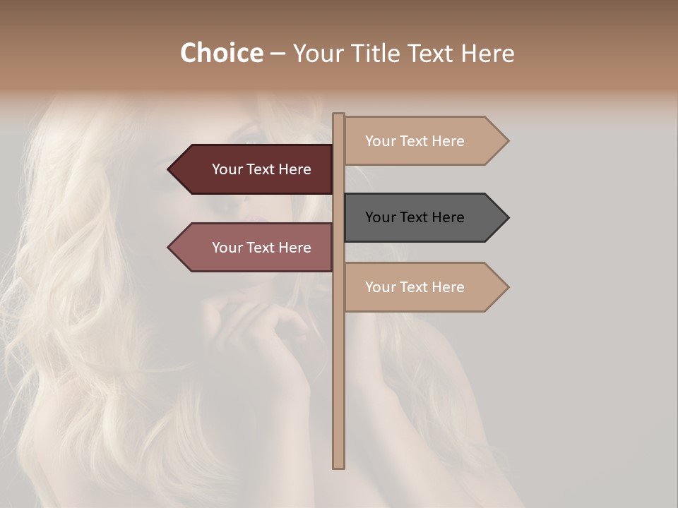 Attractive Fashion Haircut PowerPoint Template