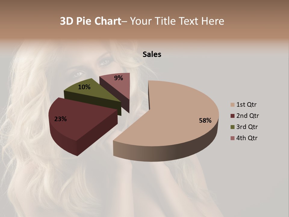 Attractive Fashion Haircut PowerPoint Template