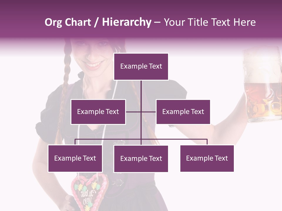 Oktoberfest Frau Trachtenkleid PowerPoint Template