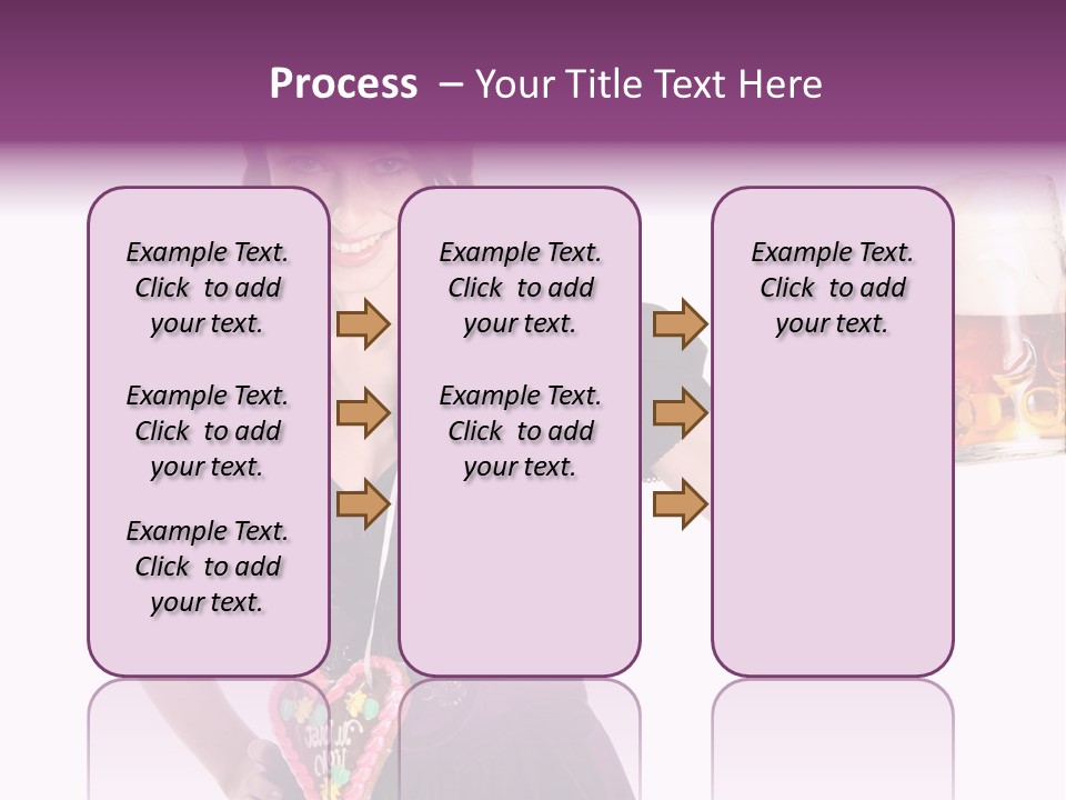 Oktoberfest Frau Trachtenkleid PowerPoint Template