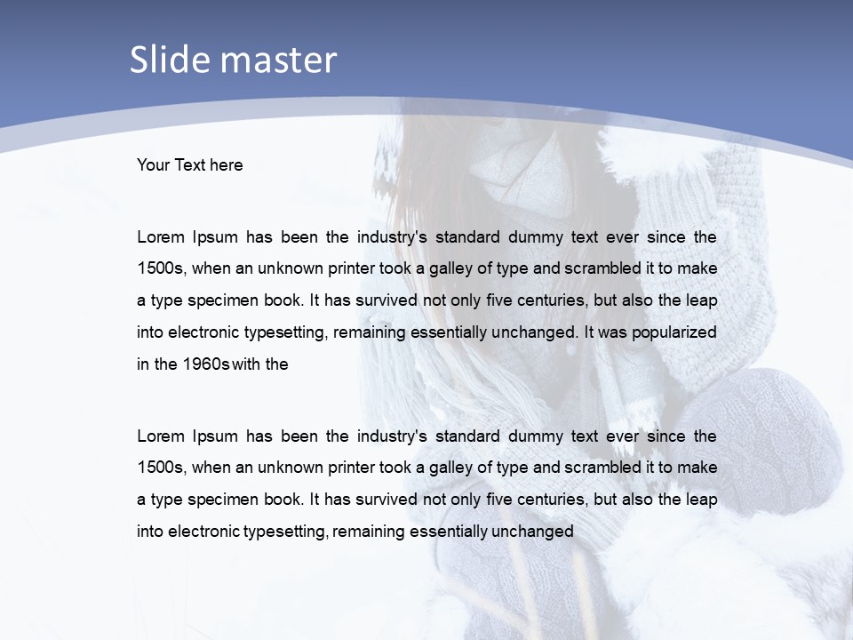 Frost Season Snowfall PowerPoint Template