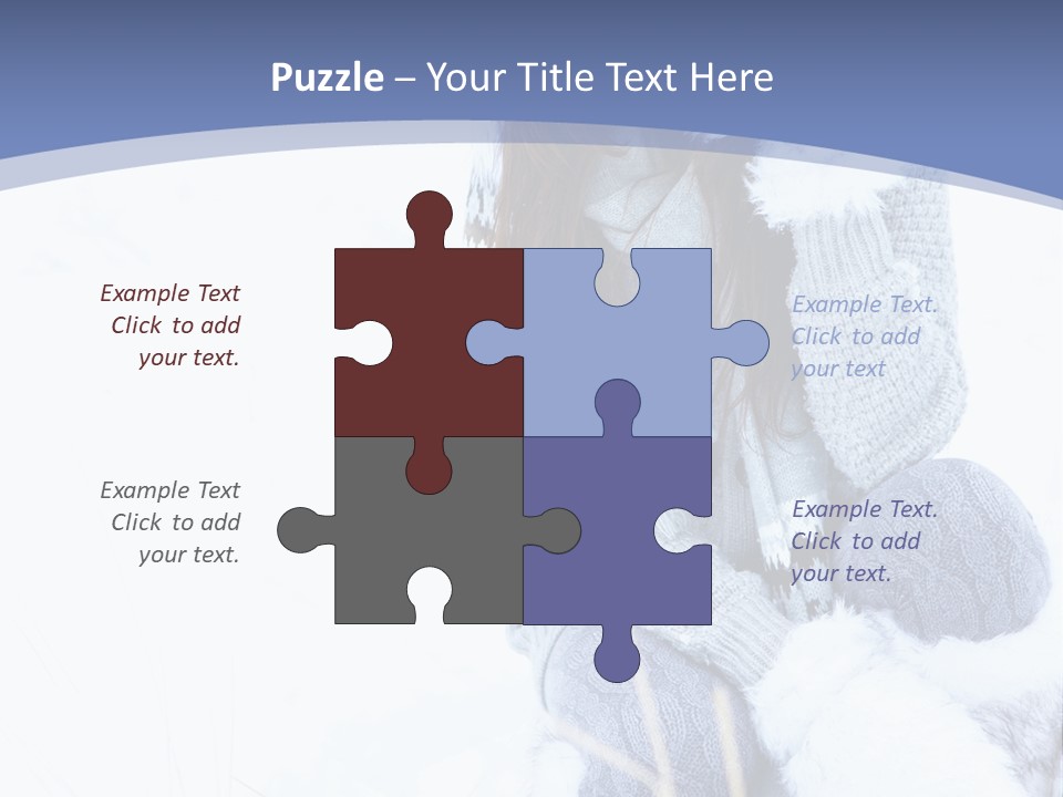 Frost Season Snowfall PowerPoint Template