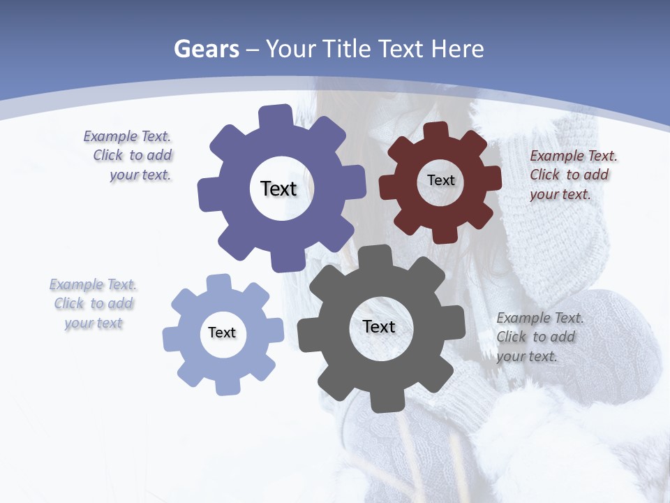 Frost Season Snowfall PowerPoint Template